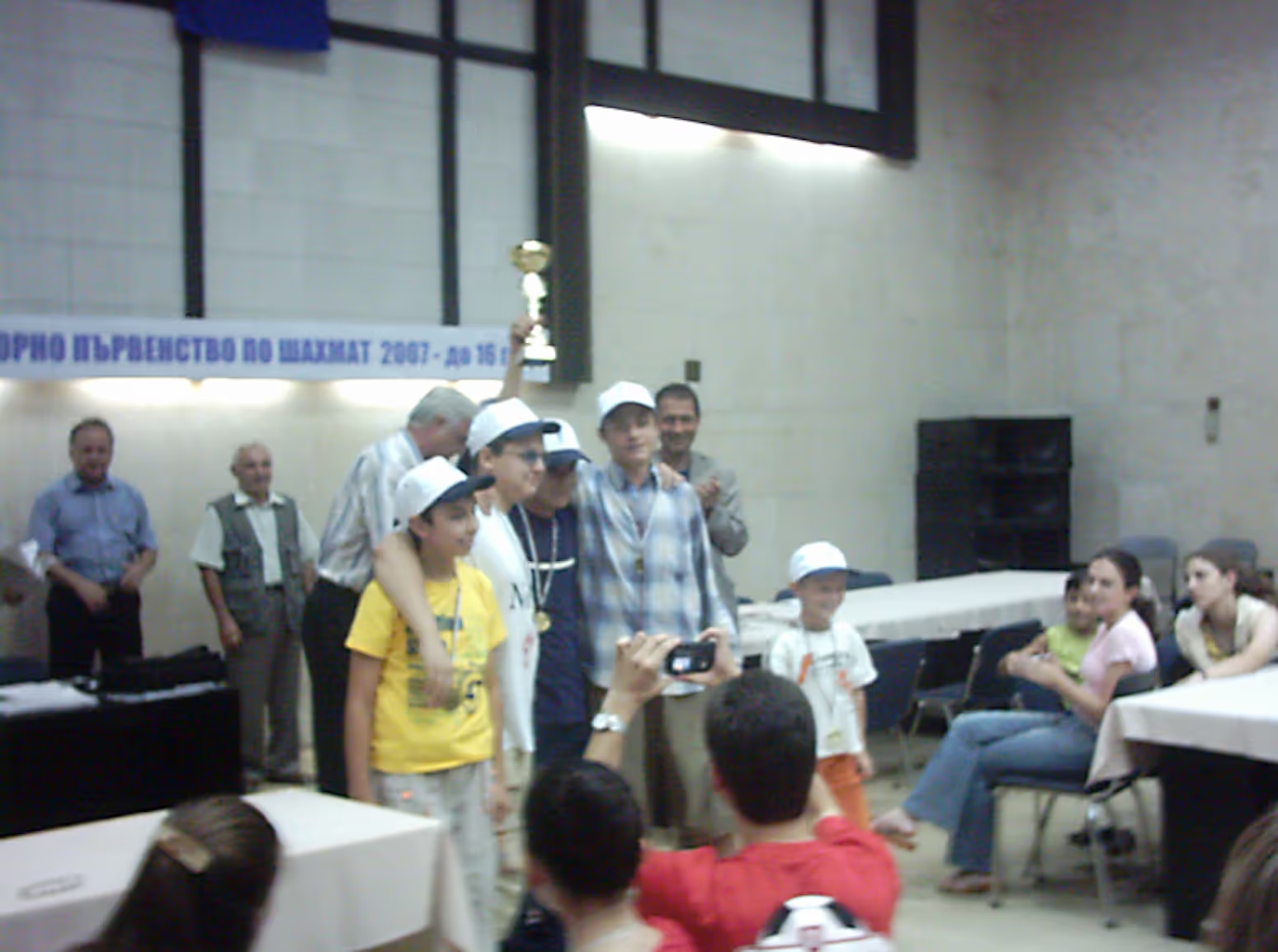 Stoimen winning a chess competition 